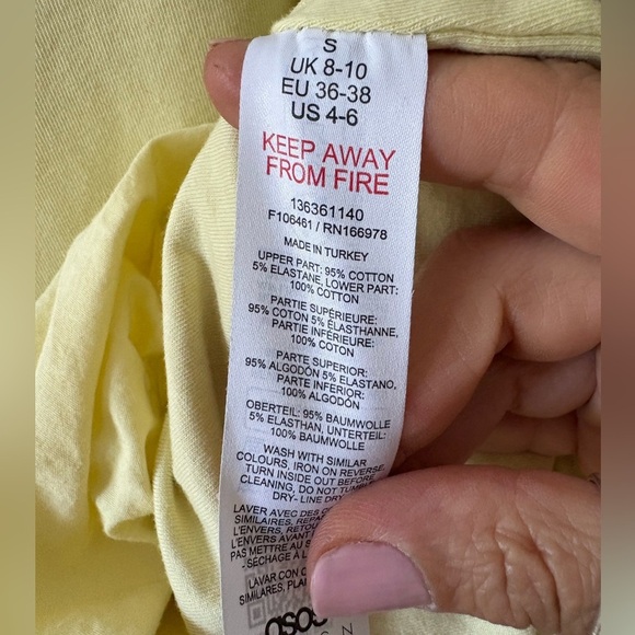 ASOS Bubble Hem Yellow Dress - Picture 5 of 9